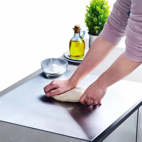 Stainless Steel Vegetable Cutting Board, Counter Top Chopping Board, Counter Top Kneading and Cutting Board Stainless Steel Vegetable Cutting Board, Counter Top Chopping Board, Counter Top Kneading and Cutting Board
